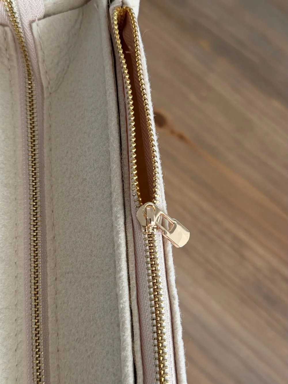 Chloe Woody Large Insert Caddy in Beige